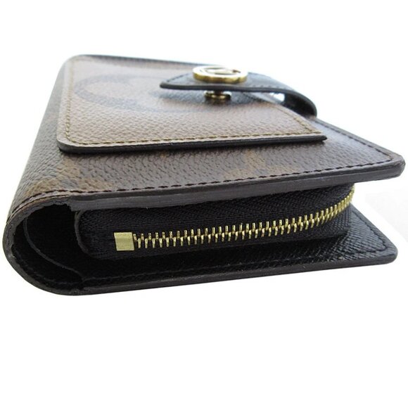 Auth LOUIS VUITTON PORTEFEUILLE JULIETTE Bifold Wallet Brown Monogram s0561a - Picture 3 of 10